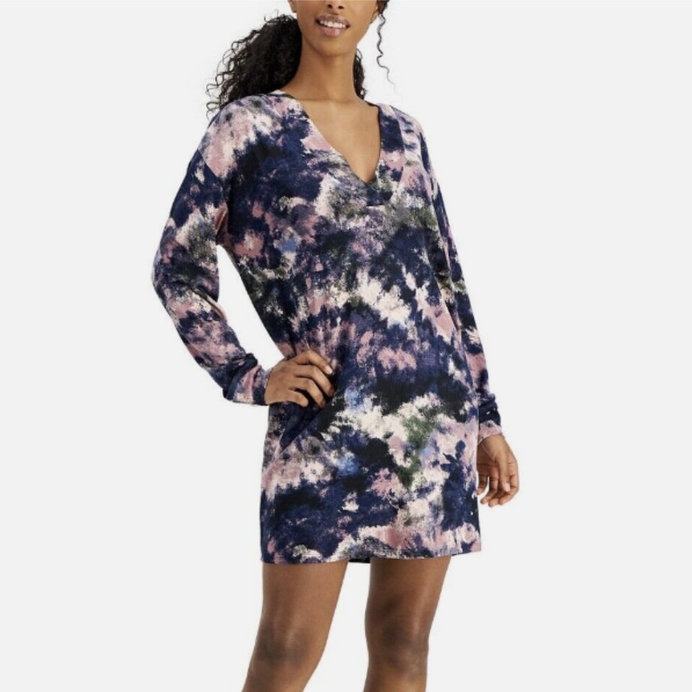 NWT Jenni Long Sleeve TieDye Nightshirt/Nightgown